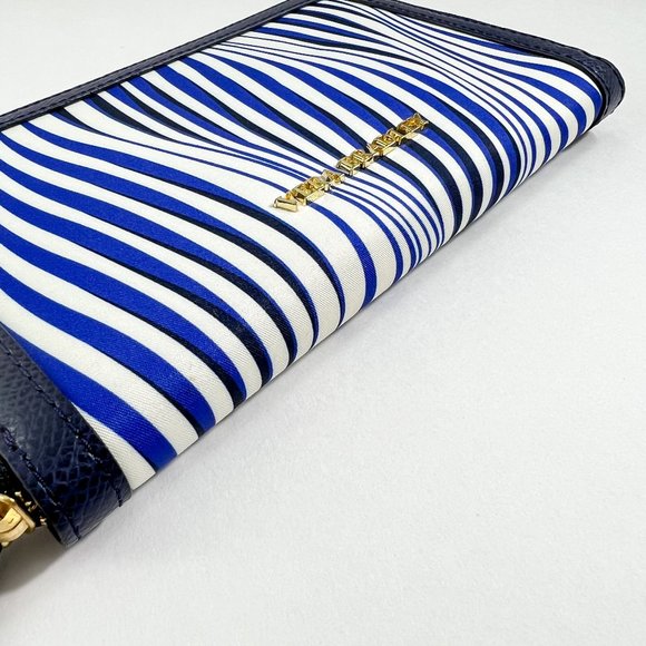 Vera Bradley Accordion Wallet Wavy Stripe, Blue Modern NWT - Picture 6 of 7
